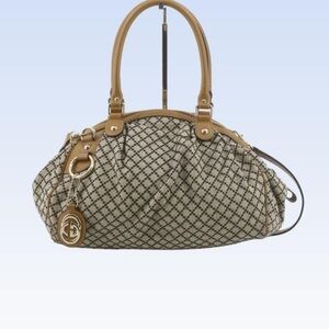 Gucci White Boston Bag